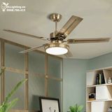  Quạt trần đèn 5 cánh thép QTD017 