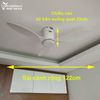  Quạt trần 3 cánh cổ ngắn QT032 