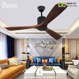  Quạt trần cánh gỗ QT035 