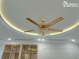 Quạt trần đèn tân cổ điển QTCD012 