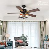  Quạt trần đèn tân cổ điển QTCD014 