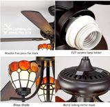  Quạt trần đèn tân cổ điển QTCD014 
