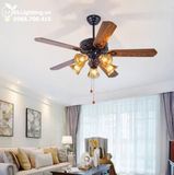  Quạt trần đèn tân cổ điển QTCD016 