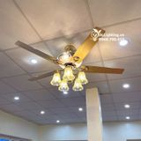  Quạt trần đèn tân cổ điển QTDC023 