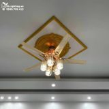  Quạt trần đèn tân cổ điển QTDC025 