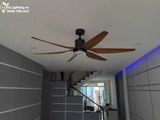  Quạt trần đèn QTD005-2 Gió siêu mát 