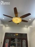  Quạt trần kết hợp đèn chùm pha lê QTD036 