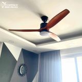  Quạt trần đèn 3 cánh gỗ QTD046 