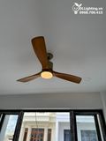  Quạt trần đèn 3 cánh gỗ QTD046 