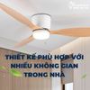  Quạt trần đèn 3 cánh cổ ngắn QTD071 