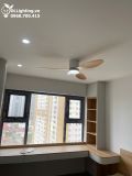  Quạt trần đèn 3 cánh cổ ngắn QTD071 