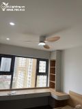  Quạt trần đèn 3 cánh cổ ngắn QTD071 