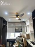  Quạt trần đèn 3 cánh cổ ngắn QTD072 