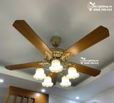  Quạt trần đèn tân cổ điển QTCD007 