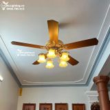  Quạt trần đèn tân cổ điển QTCD007 