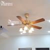  Quạt trần đèn tân cổ điển QTCD007 