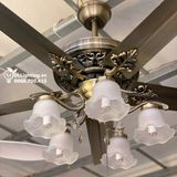  Quạt trần đèn tân cổ điển QTCD008 