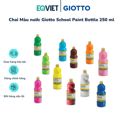Chai Màu nước Giotto School Paint Bottle 250 ml
