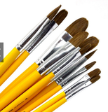  Bộ 12 Chổi Bút Lông Cao Cấp Dùng Cho Dập Vàng, Chổi Vệ Sinh Dát Vàng, 