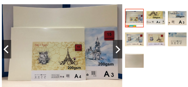 GIẤY VẼ SAKURA ĐL 200(A4/A3)