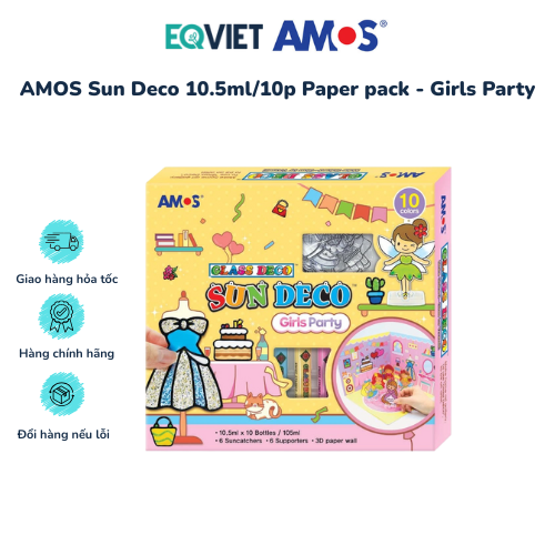 AMOS Sun Deco 10.5ml/10p Paper pack - Girls Party