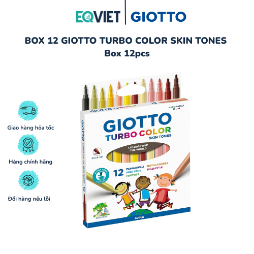 BOX 12 GIOTTO TURBO COLOR SKIN TONES Box 12pcs