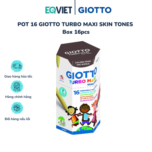  POT 16 GIOTTO TURBO MAXI SKIN TONES Box 16pcs 