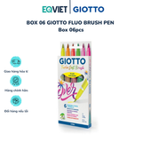  BOX 06 GIOTTO FLUO BRUSH PEN Box 06pcs 
