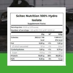 Scitec Nutrition 100% Hydro Isolate 2Kg | Bột Protein Thủy Phân Cao Cấp