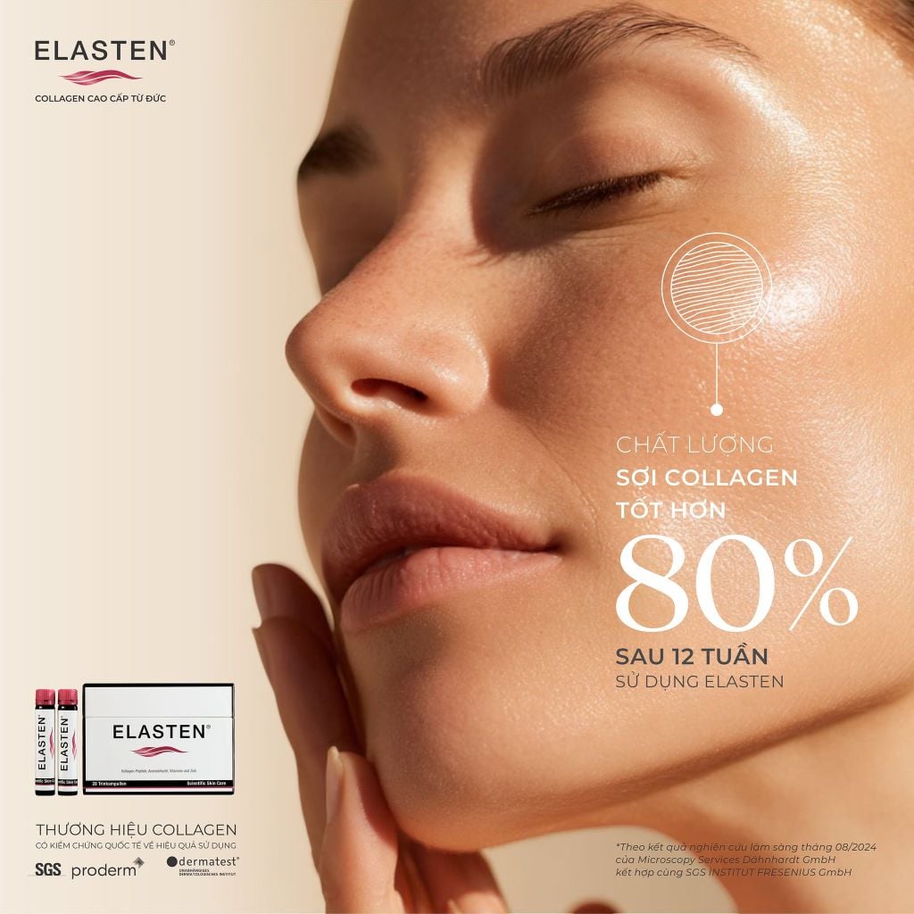 Nước uống Collagen Elasten 28 ống nhập khẩu Đức chính hãng