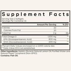 Codeage Amen Dầu Cá Omega 3 | Hỗ Trợ Tim Mạch, Chức Năng Não Và Mắt - Nhập Khẩu Chính Ngạch | 90 Viên