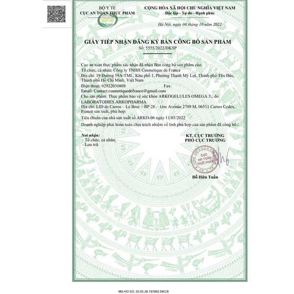 Arkopharma Dầu Cá Hồi Na Uy Omega 3 | Hỗ Trợ Tim Mạch - Trí Não - Sáng Mắt