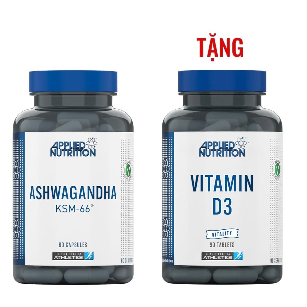Applied Nutrition Ashwagandha KSM-66 300mg 60 Viên (60 Servings)
