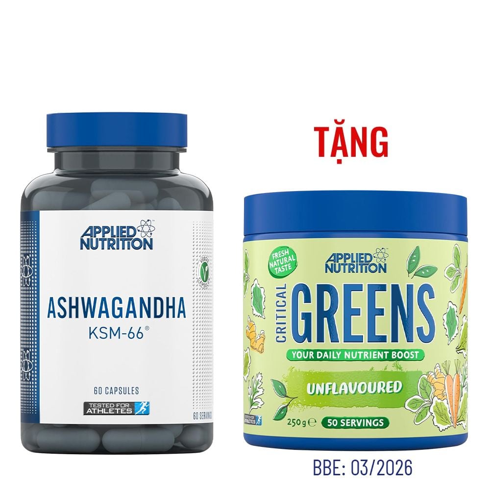 Applied Nutrition Ashwagandha KSM-66 300mg 60 Viên (60 Servings)