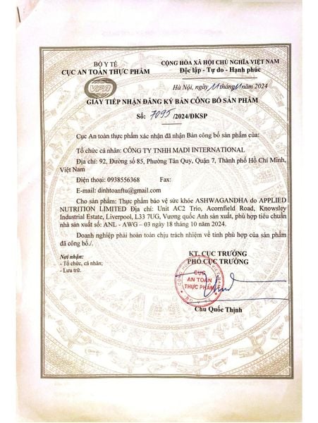 Applied Nutrition Ashwagandha KSM-66 300mg 60 Viên (60 Servings)