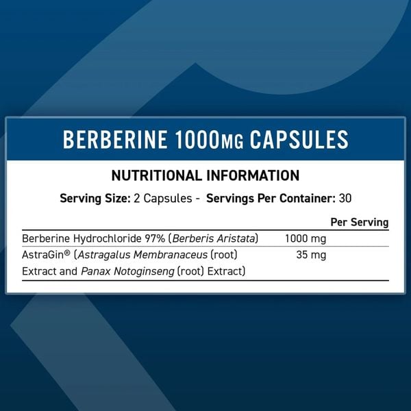 Applied Nutrition Berberine 1000mg 60 Viên | Duy Trì Cholesterol Quản Lý Cân Nặng