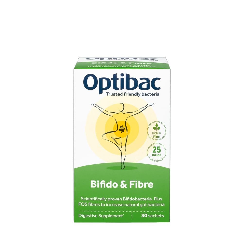 Optibac Bifido & Fibre 30 Gói | 25 tỷ CFU Và 4g Chất Xơ