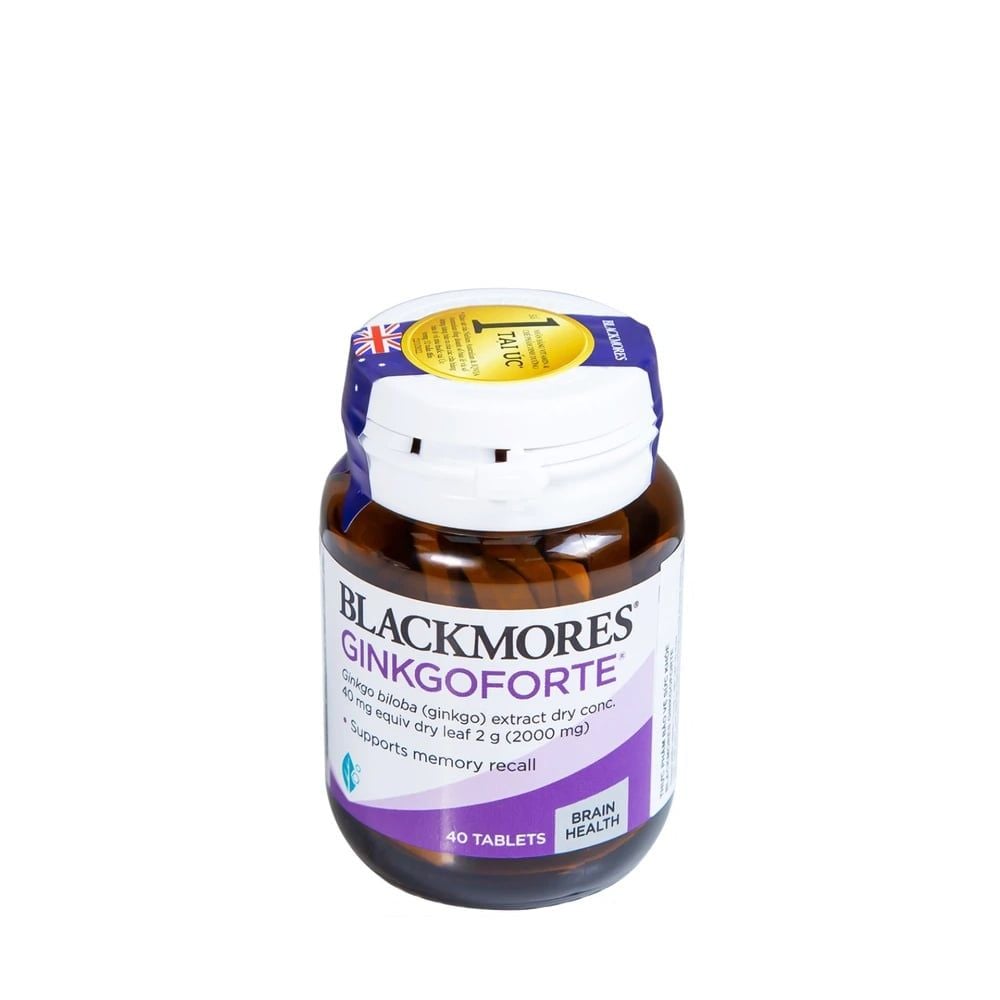 Blackmores Ginkgoforte | Viên Uống Hỗ Trợ Trí Não, Cải Thiện Trí Nhớ 40 Viên