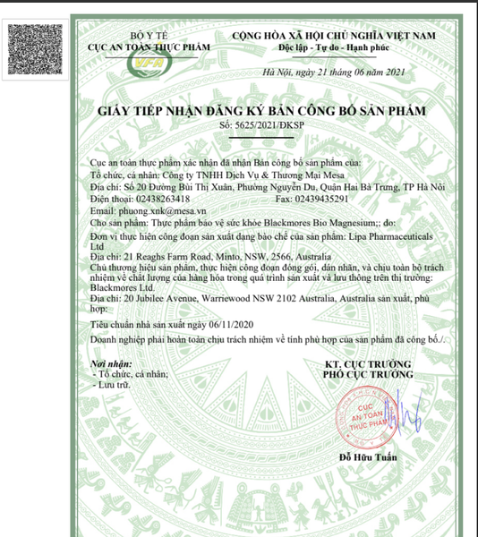 Blackmores Viên Uống Bổ Sung Magiê Bio Magnesium 100 viên