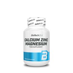 Biotech USA Calcium Zinc Magnesium, 100 Tablets