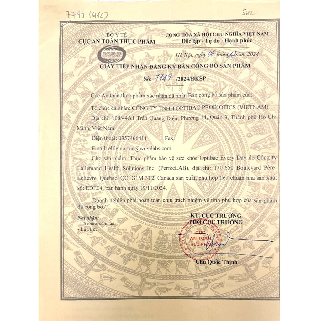 Optibac Men Vi Sinh Everyday 5 Tỷ Lợi Khuẩn 30 Viên