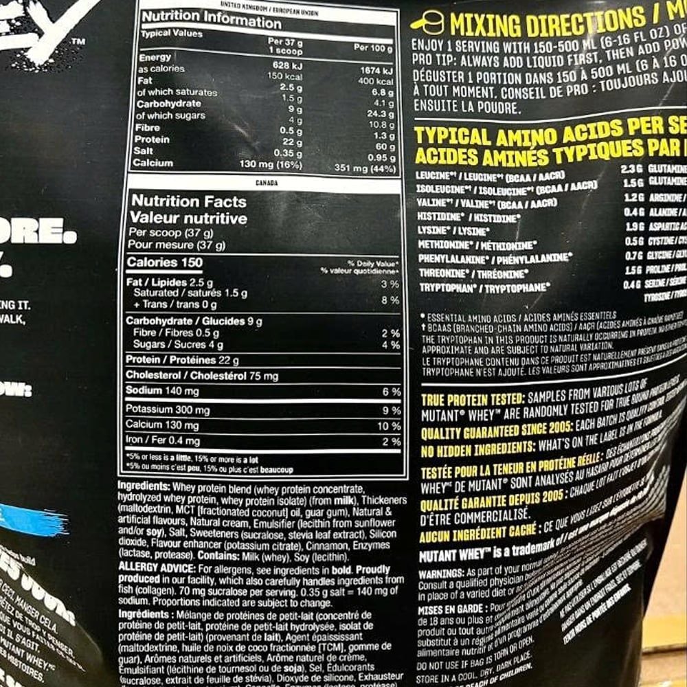 Mutant Sữa Tăng Cơ Whey Protein 10Lbs-4.45kg