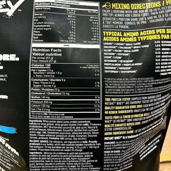 Mutant Sữa Tăng Cơ Whey Protein 10Lbs-4.45kg