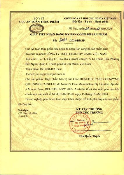 Healthy Care Viên Uống Coenzyme Q10 150mg Hỗ Trợ Tim Mạch | 100 Viên