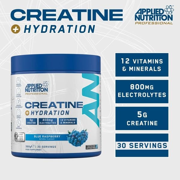 Applied Nutrition Creatine + Hydration Professional 360G | Thêm Điện Giải 30 Lần Dùng