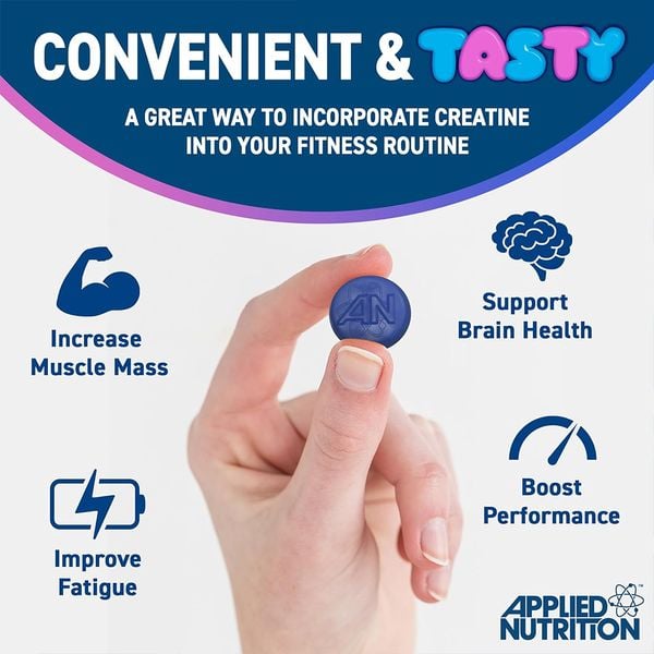 Applied Nutrition Creatine 80 Viên | Dạng Kẹo Dẻo