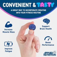 Applied Nutrition Creatine 80 Viên | Dạng Kẹo Dẻo