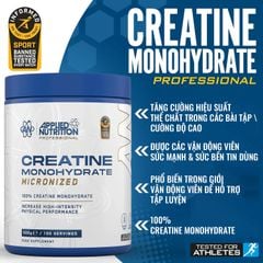 Applied Nutrition Creatine Monohydrate Micronized 500G (100 Servings)
