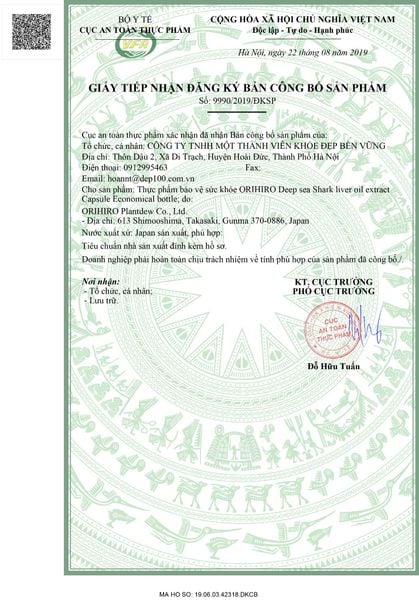 Orihiro Viên Uống Dầu Gan Cá Mập 180 Viên | Giảm Cholesterol, Bảo Vệ Tim Mạch