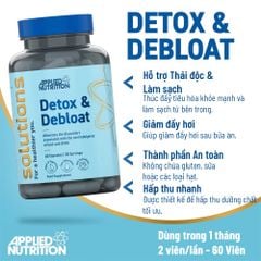 Applied Nutrition Viên Uống Hỗ Trợ Thải Độc và Giảm Chướng Solutions DETOX & DEBLOAT 30 Lần Dùng